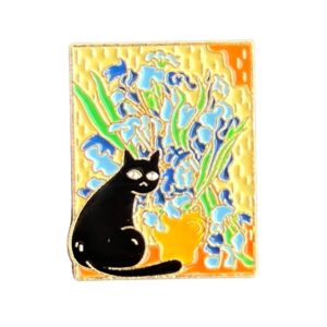 Pin Gato en Campo de Lirios