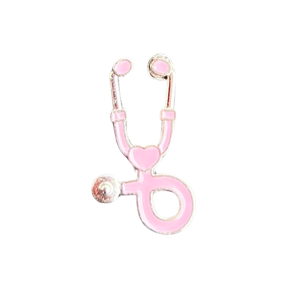 Pin de Estetoscopio Rosado