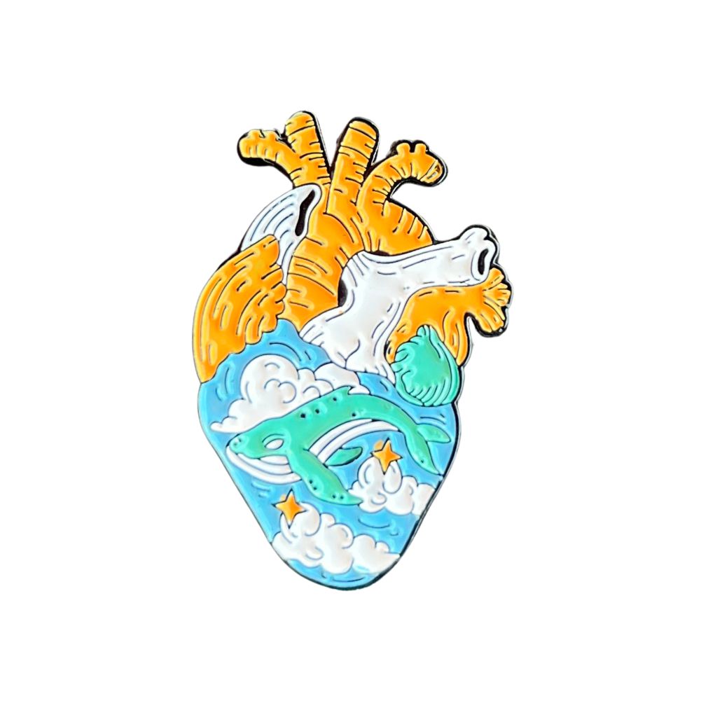 Pin Corazón de Mar Profundo