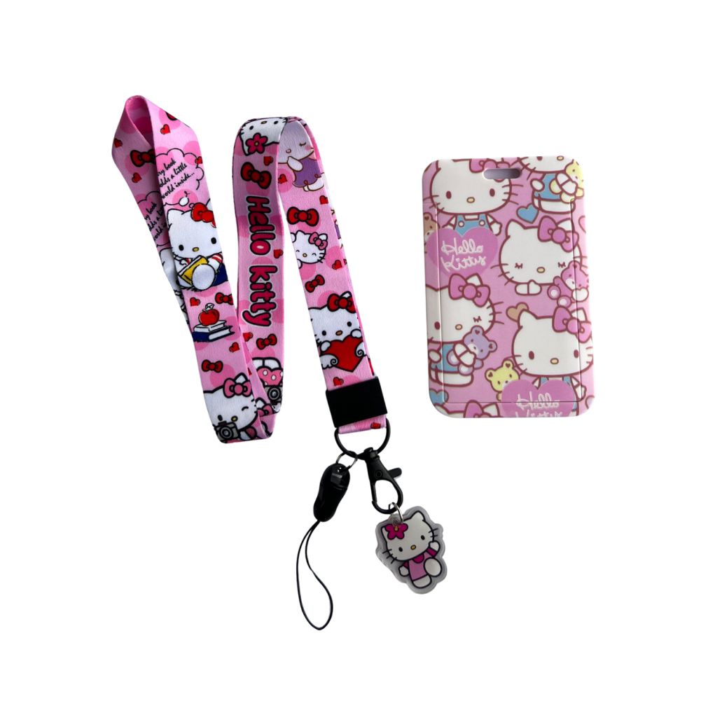 Porta Carnet Hello Kitty Corazon
