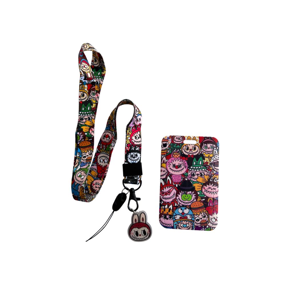 Porta Carnet Labubu Color