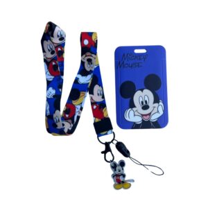 Porta Carnet Mickey Mouse Azul