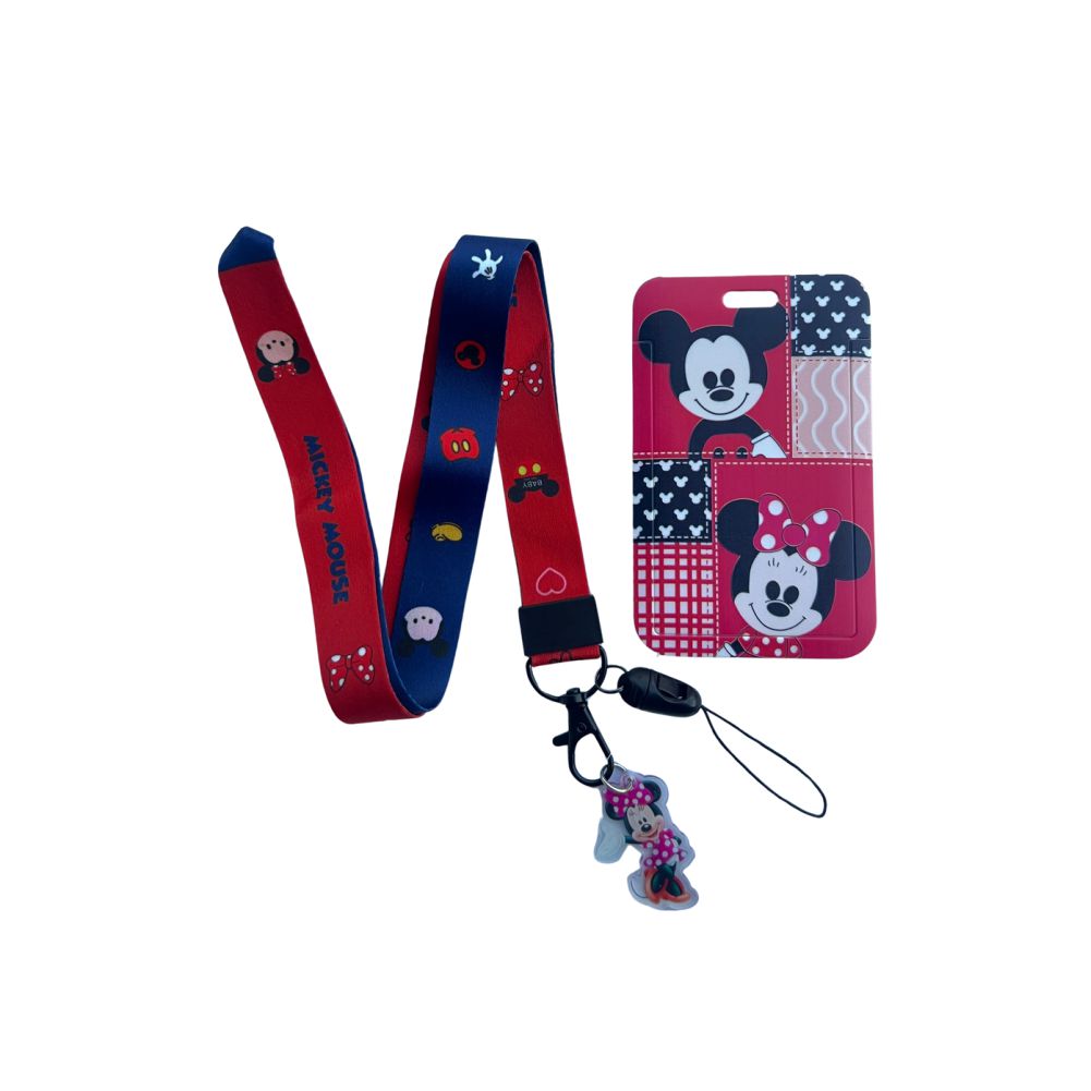 Porta Carnet Mickey Y Minnie