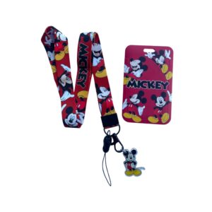 Porta Carnet Mickey Mouse Rojo