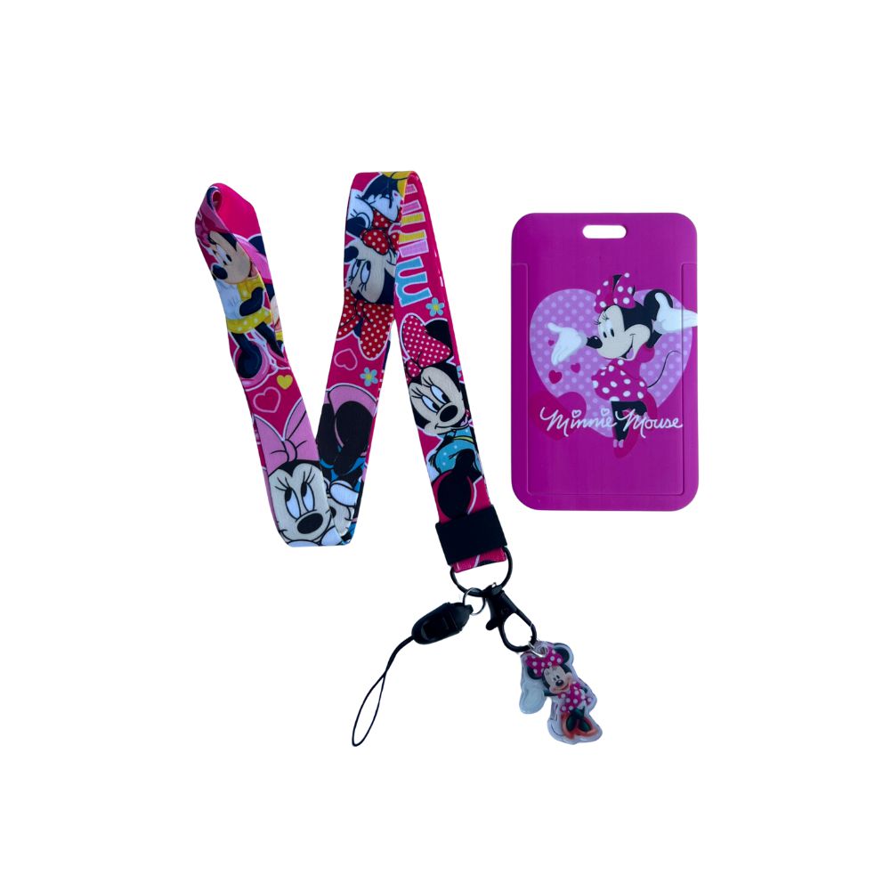 Porta Carnet Minnie Mouse Rosa
