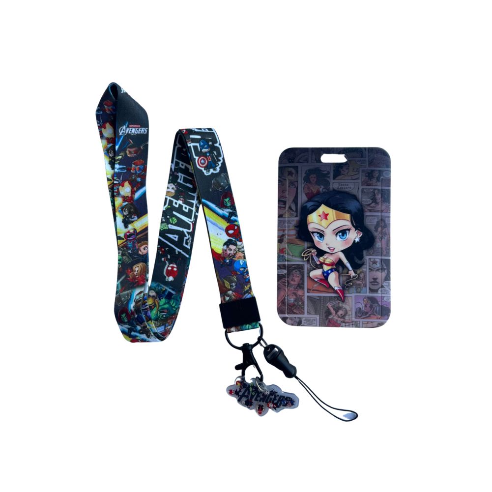 Porta Carnet Mujer Maravilla Infantil