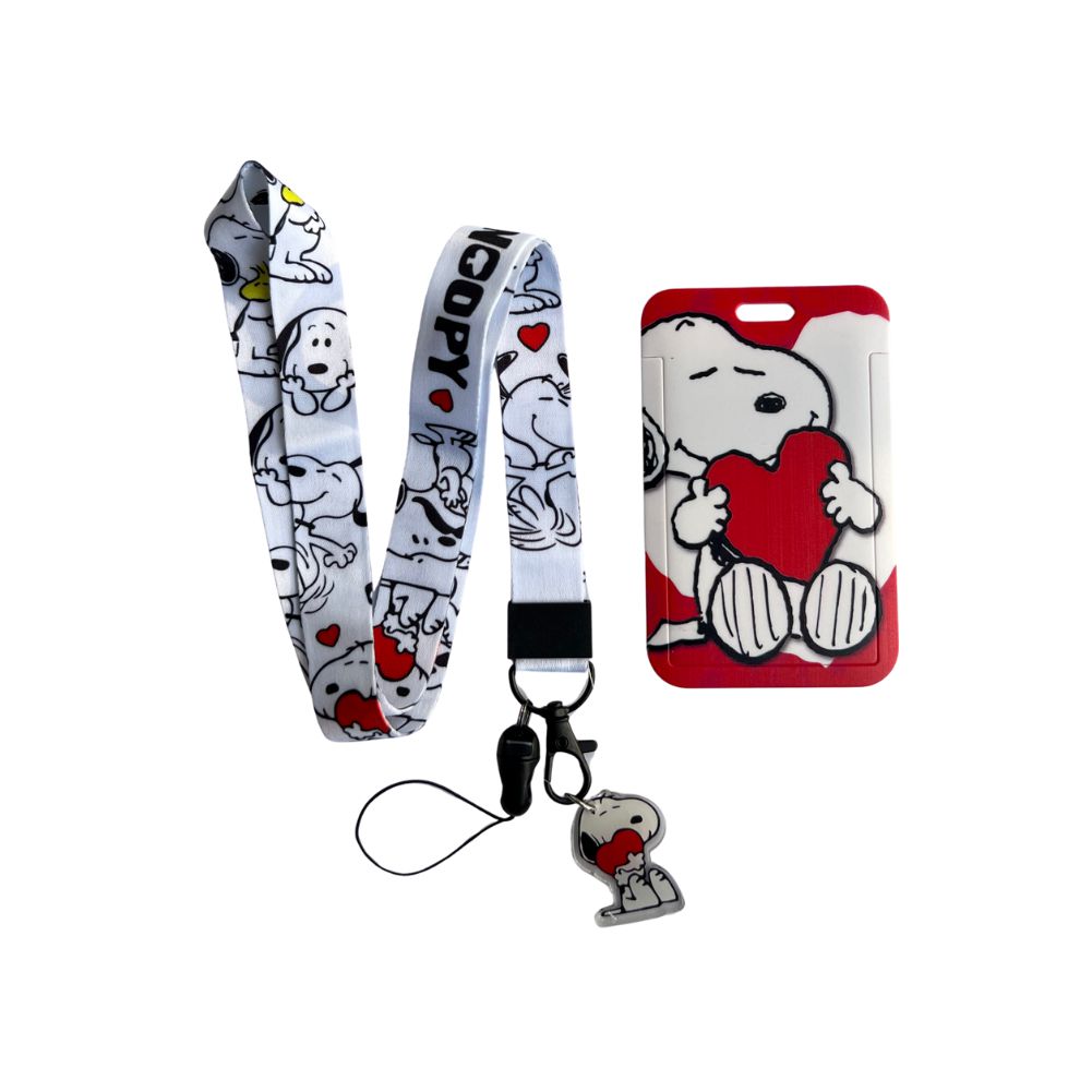 Porta Carnet Snoopy Amor