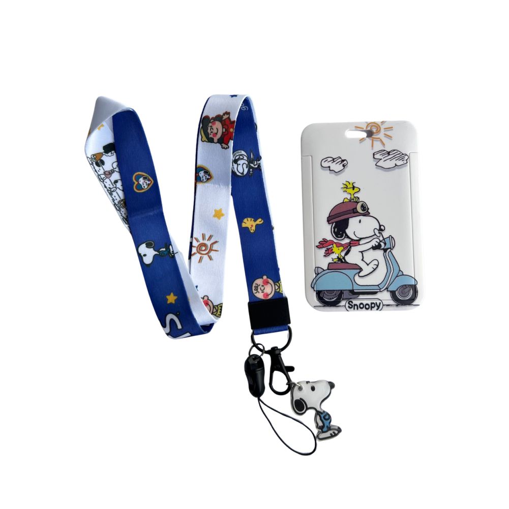 Porta Carnet Snoopy Motorizado