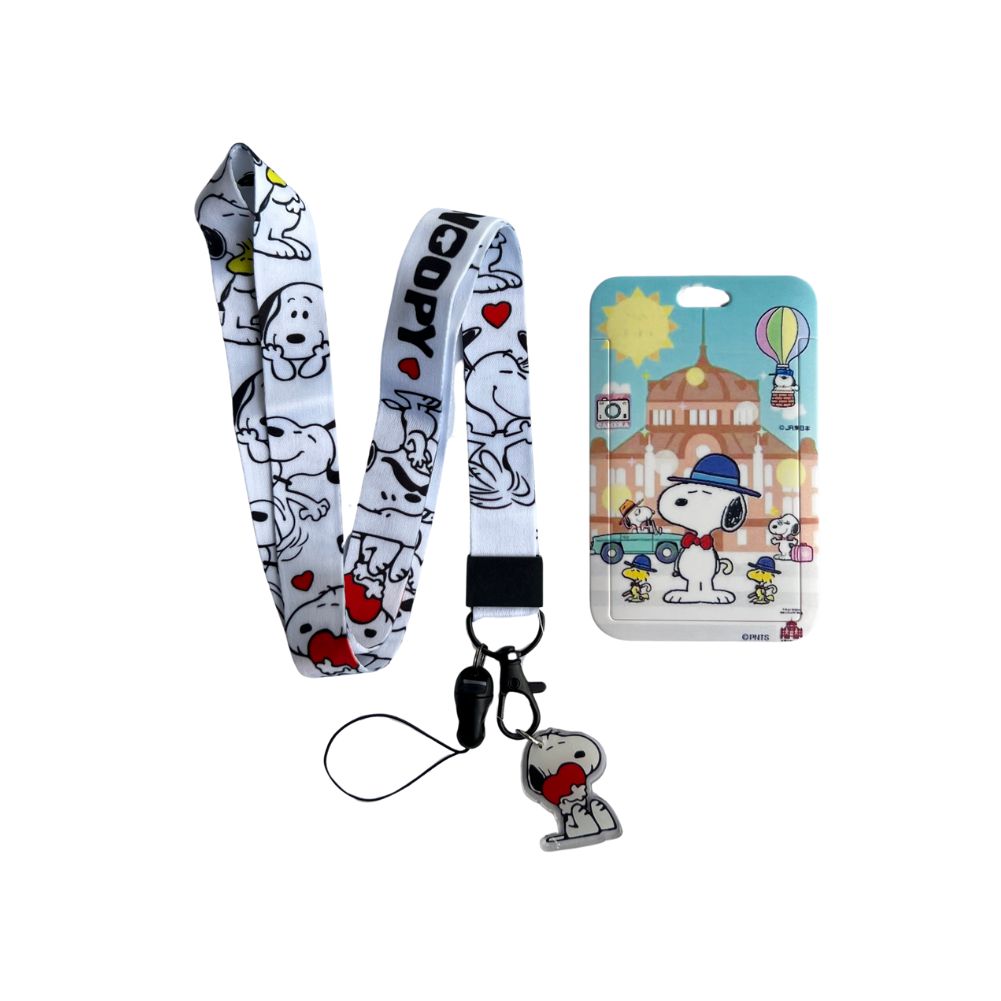 Porta Carnet Snoopy y woodstock