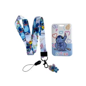 Porta Carnet Stitch Pintando Corazones