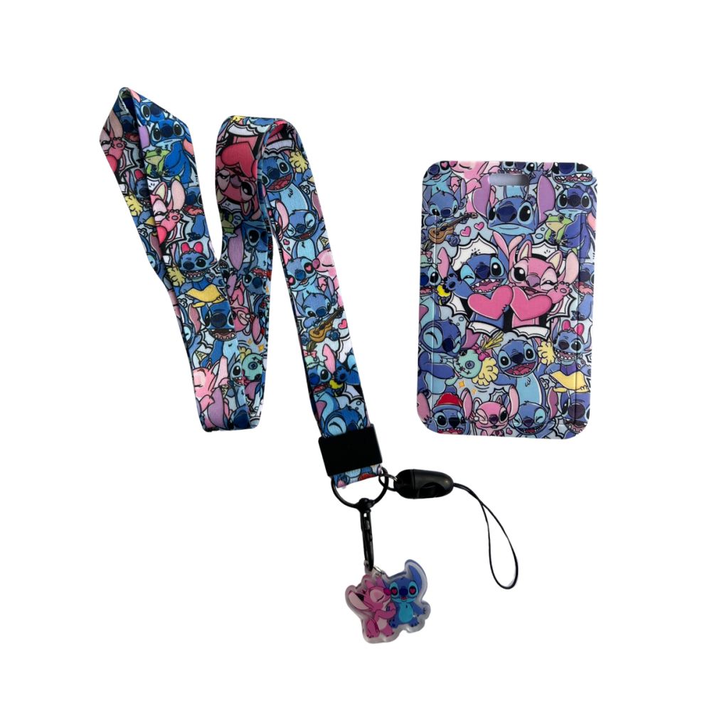 Porta Carnet Stitch y Angel 1
